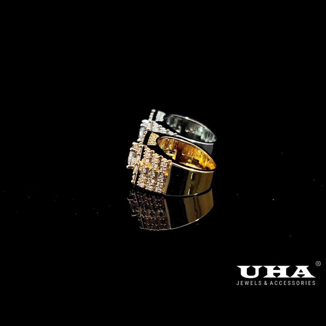 N778 Nhẫn nam đính đá CZ kiểu dáng sang trọng UHA