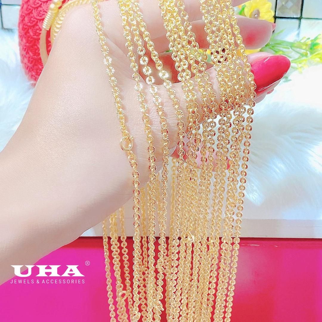 DC89 Dây chuyền nữ mạ vàng trắng cho độ sáng lấp lánh cao -UHA Trang Sức Women