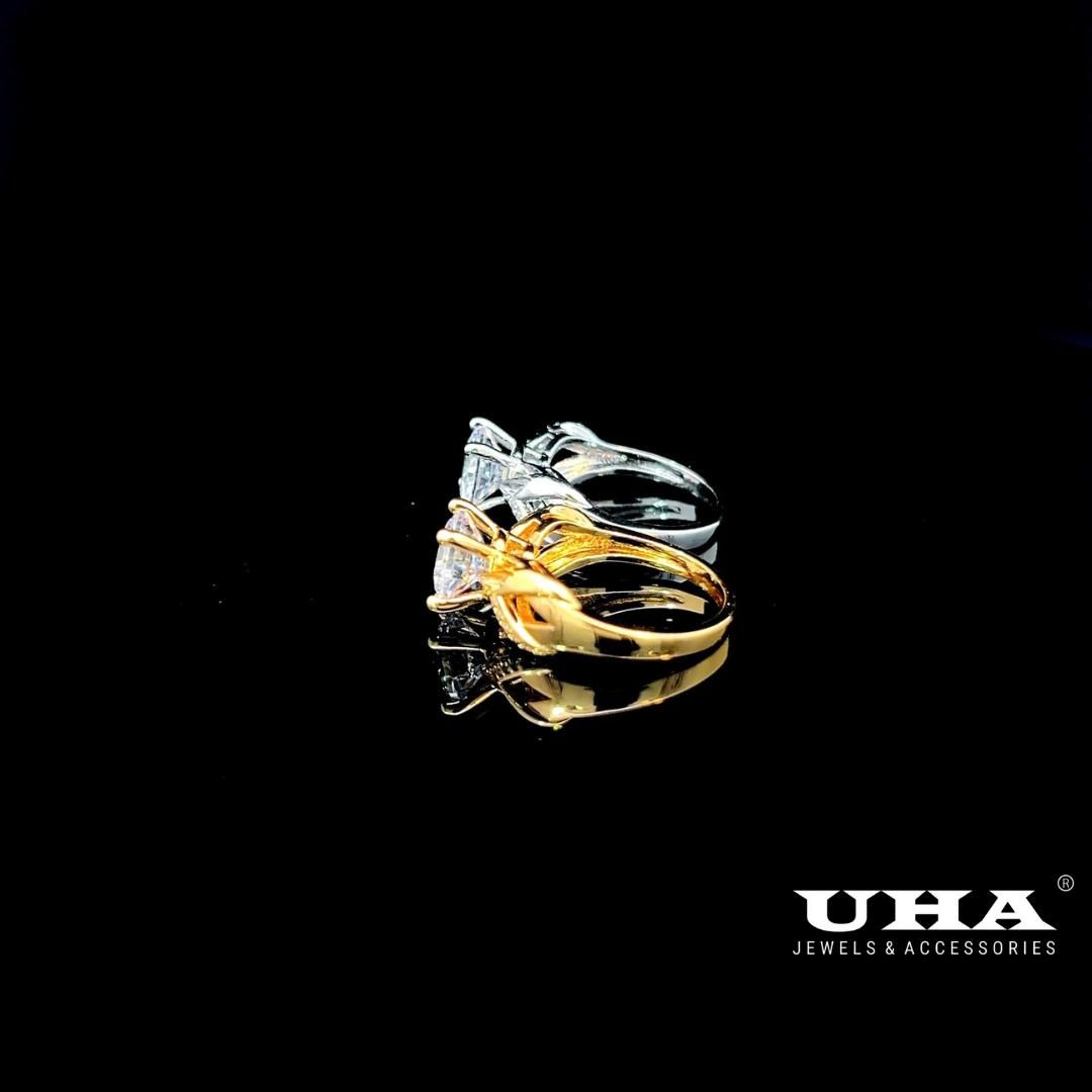 N1239 Nhẫn nữ đính đá CZ thiết kế tinh tế trẻ trung cá tính UHA Women