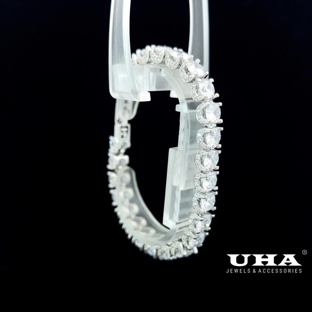 L662 Lắc tay unisex đính đá cao cấp sáng lấp lánh UHA  Phụ Kiện