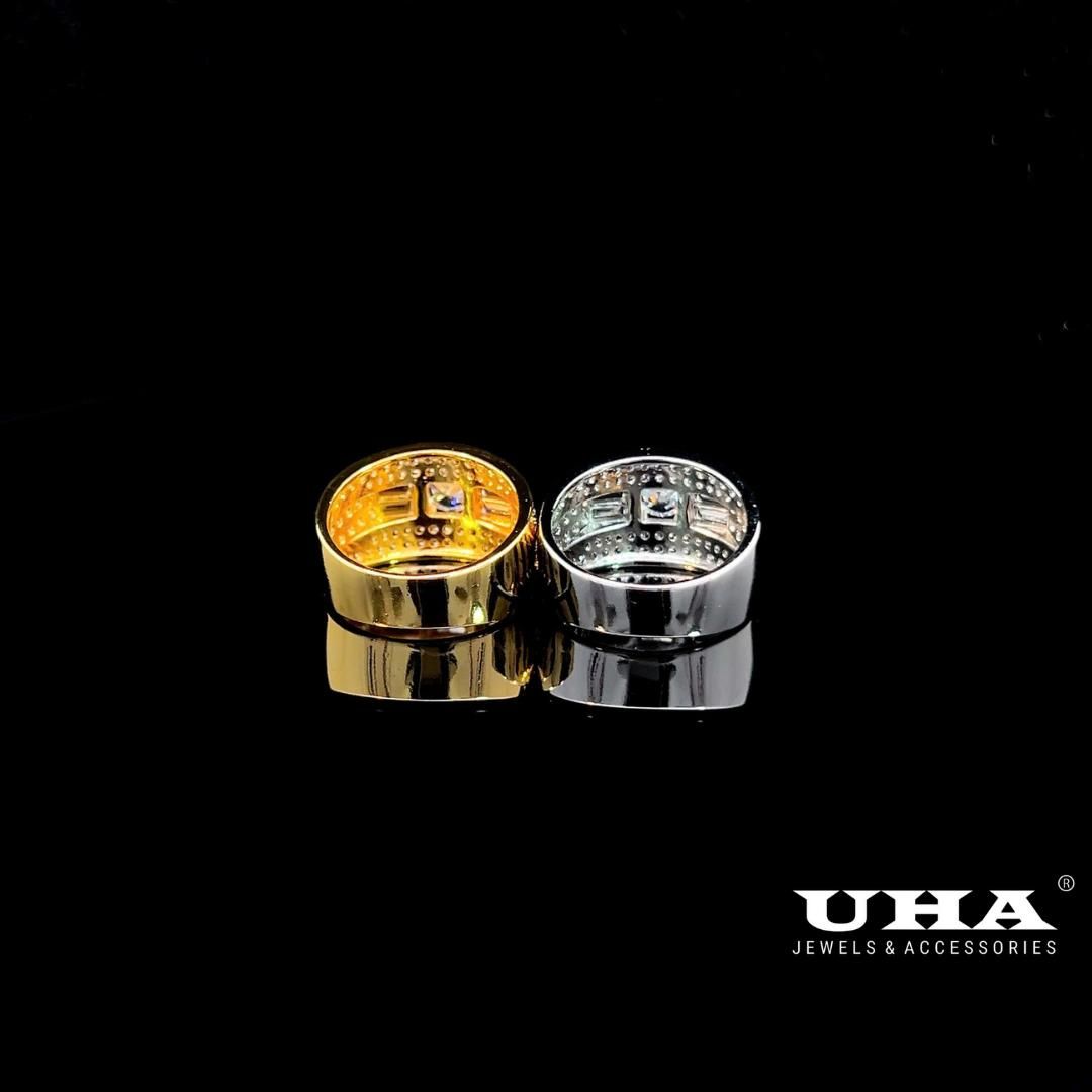 N787 Nhẫn nam  đính đá CZ  cao cấp sáng lấp lánh UHA