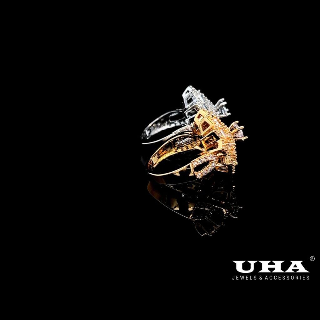 Trang Sức UHA - Nhẫn nữ UHA mạ vàng 18k đính đá CZ N735