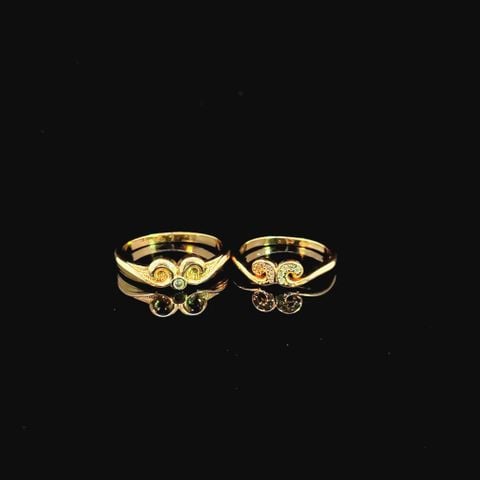 NC1008 Nhẫn cặp đính đá CZ cao cấp -UHA Women