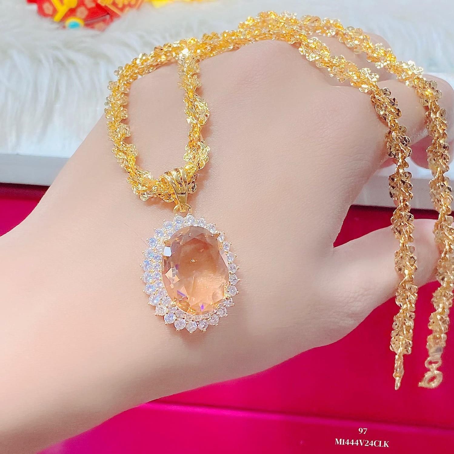 M1444 UHA - Mặt dây chuyền nữ  kiểu dáng sang trọng KÈM DÂY Women