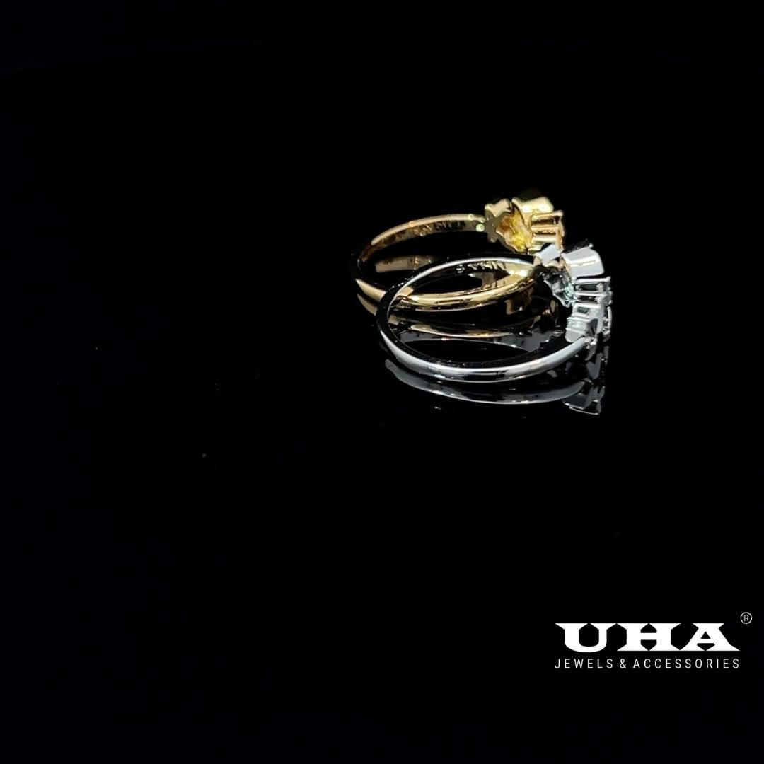 N1249 Nhẫn nữ đính đá CZ cao cấp thiết kế tinh tế nhẹ nhàng cá tính UHA