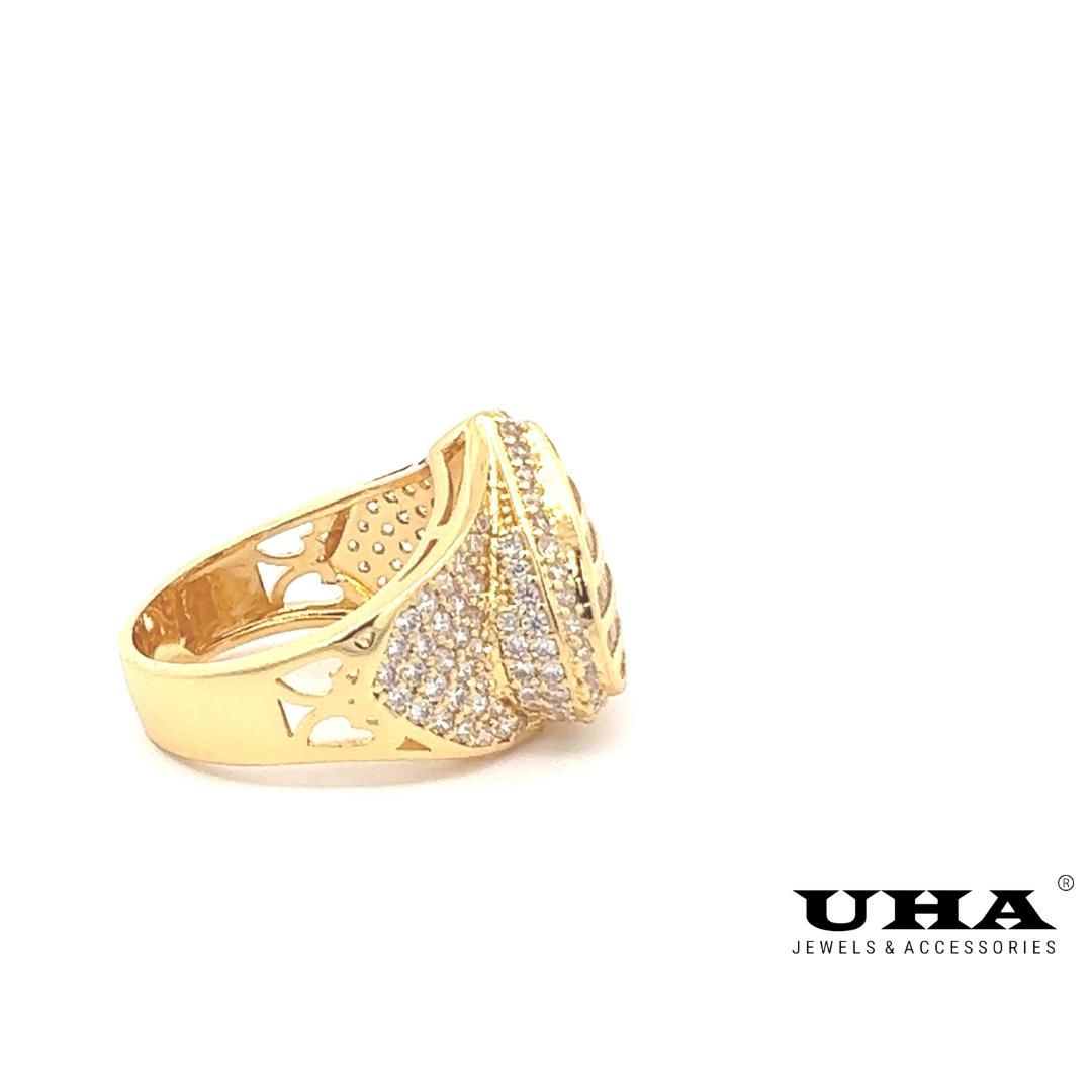N974 Nhẫn nữ thiết kế hình trái tim trẻ trung sang trọng UHA
