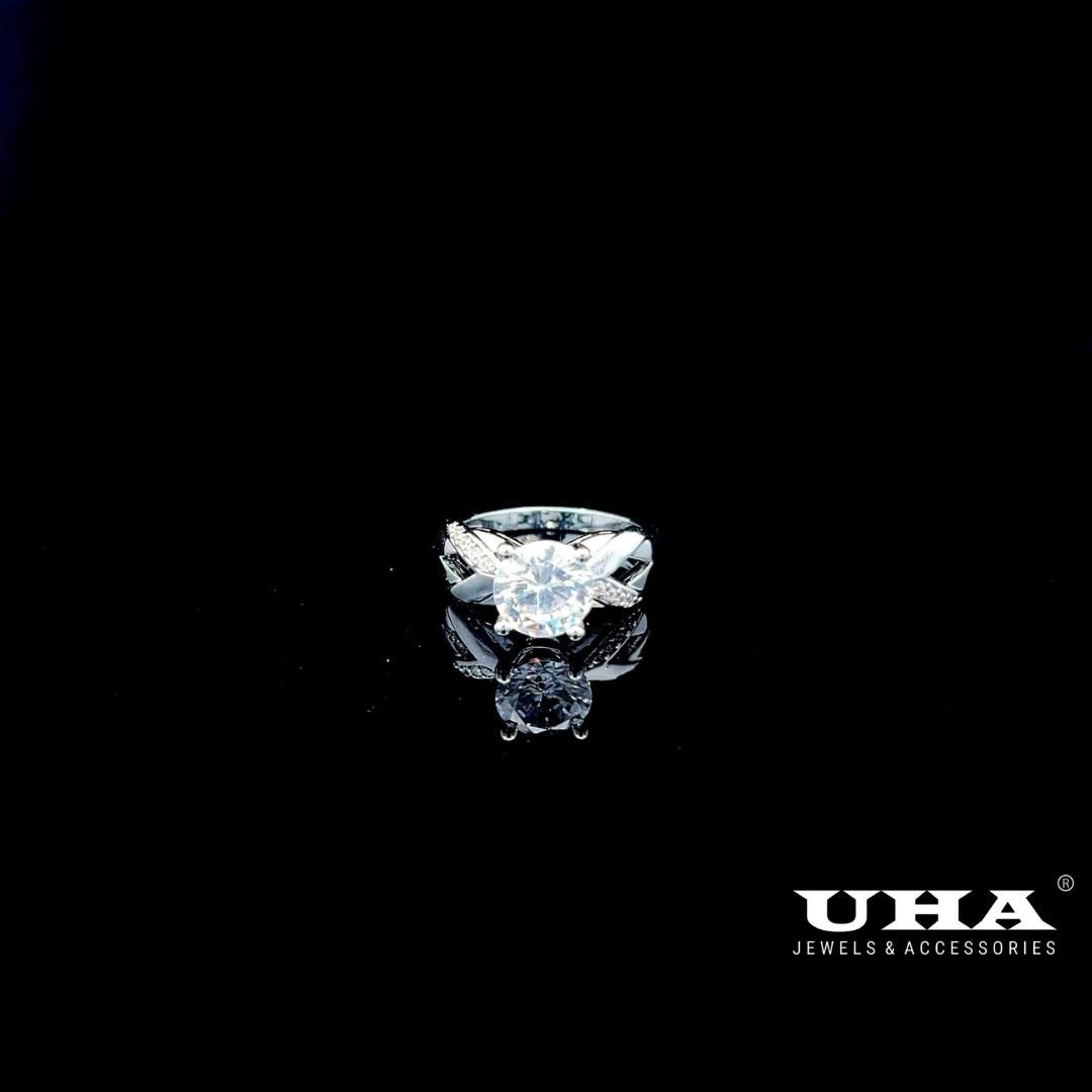 N1239 Nhẫn nữ đính đá CZ thiết kế tinh tế trẻ trung cá tính UHA Women