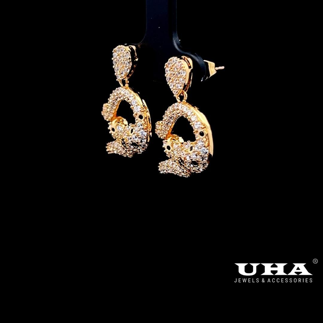 B1619 Bong tai nữ đính đá cz cao cấp, thiết kế sang trọng-TẶNG KÈM HỘP Women Hoa Tai