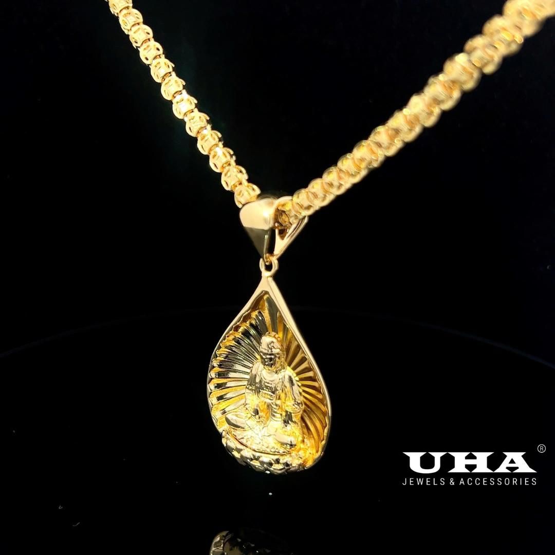 M1615 Mặt và Dây chuyền thiết kế hình phật sang trọng UHA Women