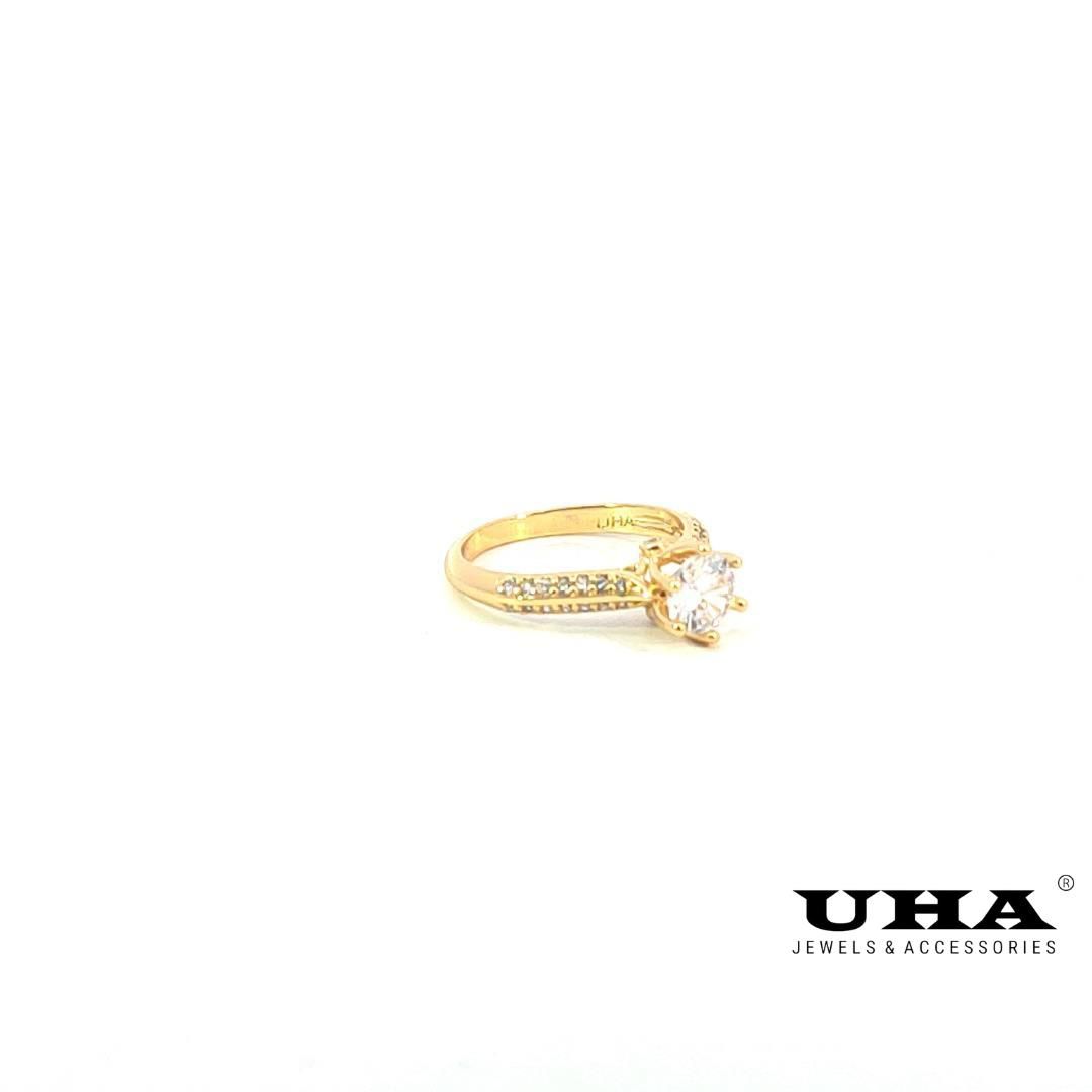 N1071 nhẫn nữ đính đá CZ cao cấp bền màu UHA Women