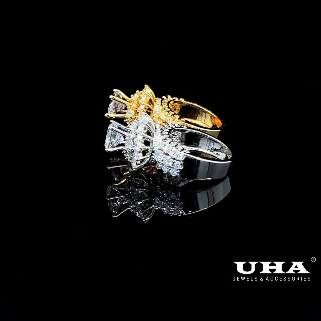 Nhẫn nữ N675 đính đá CZ cao cấp sáng lấp lánh UHA - Women