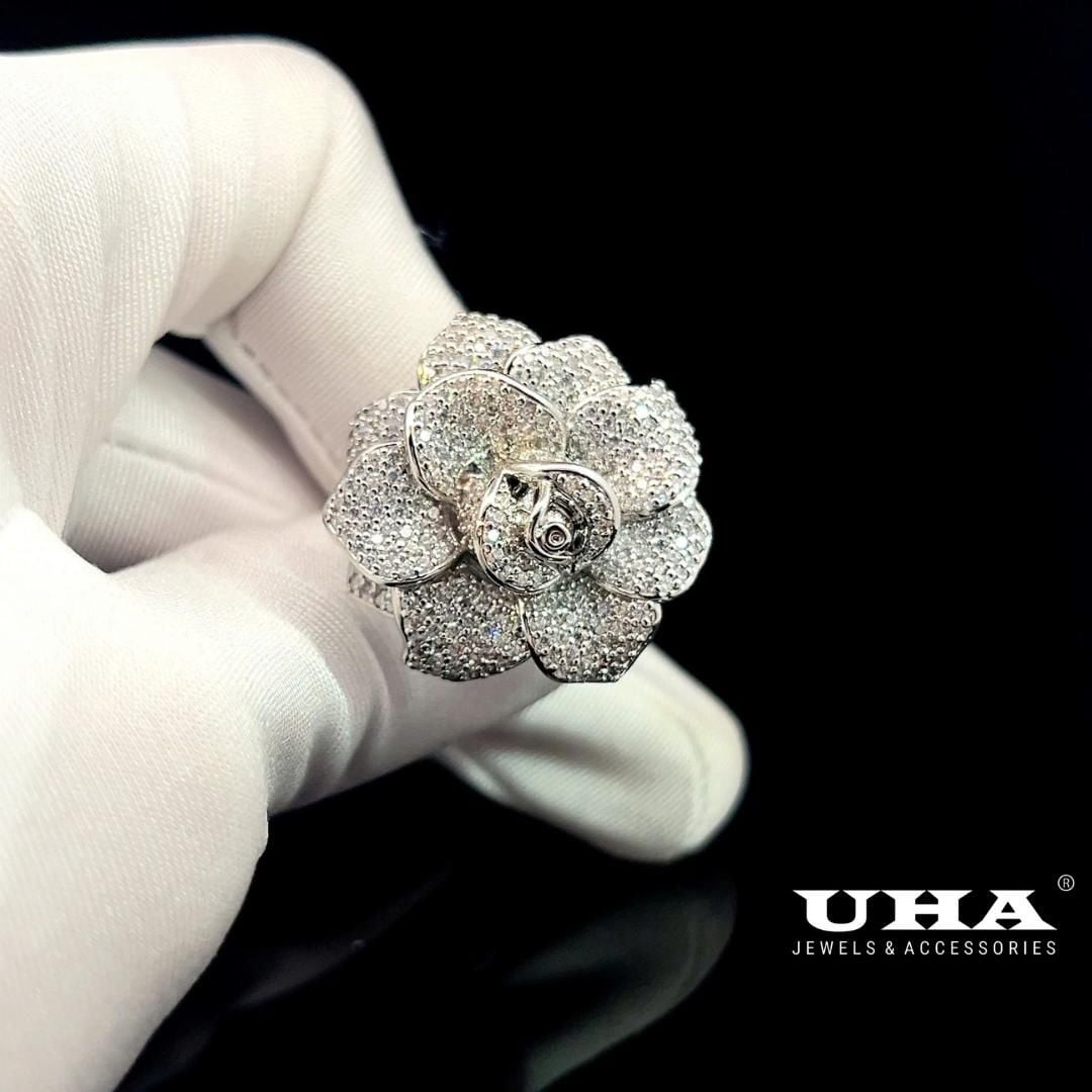 N29 Nhẫn nữ đính đá cao cấp thiết kế sang trọng UHA Women