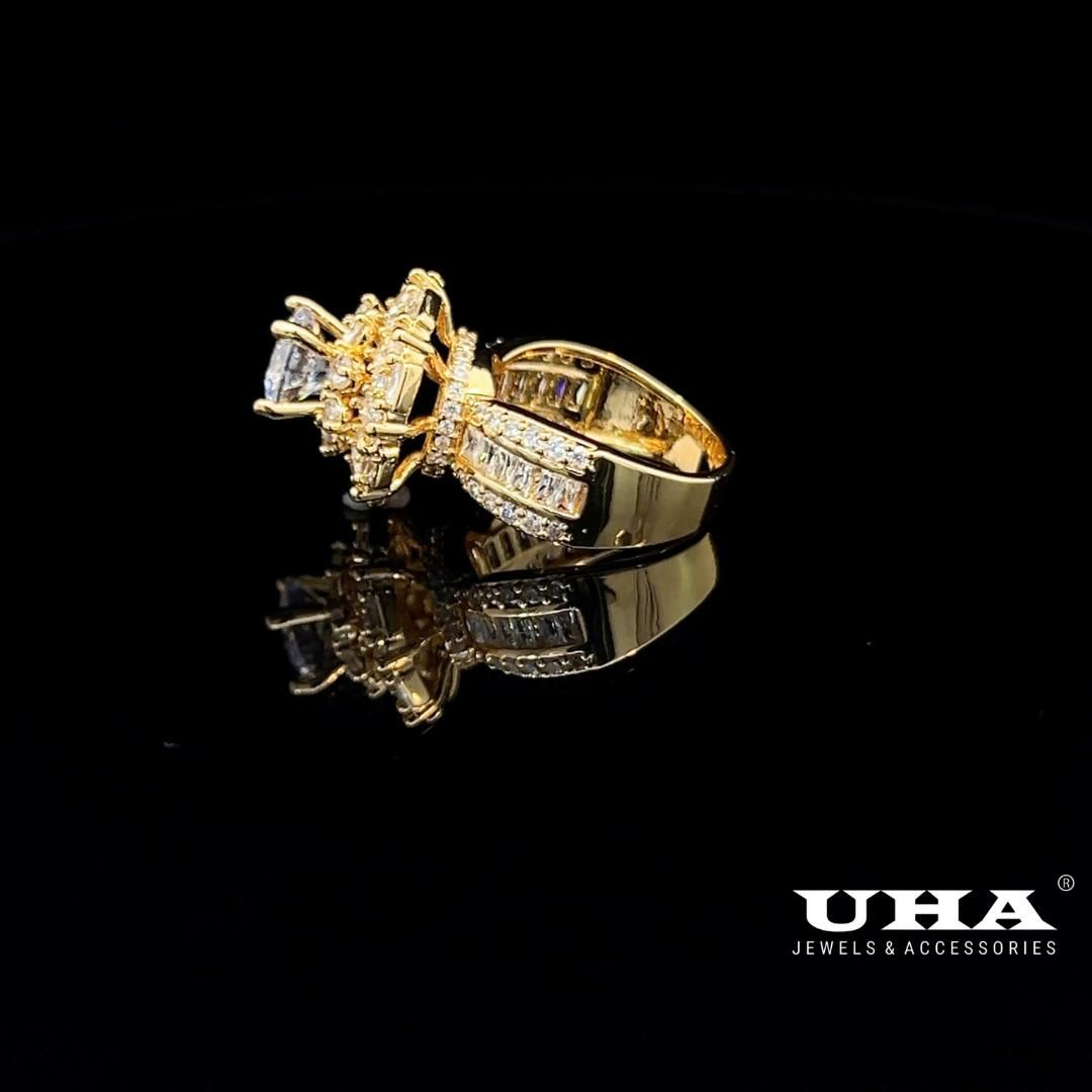 N800 Nhẫn nữ đính đá CZ cao cấp sáng lấp lánh UHA