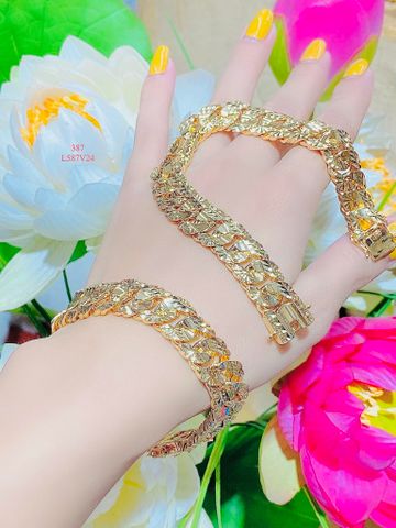 L587 Lắc tay nam nữ  khắc máy tinh tế -uha Phụ Kiện Móc Khoá Women