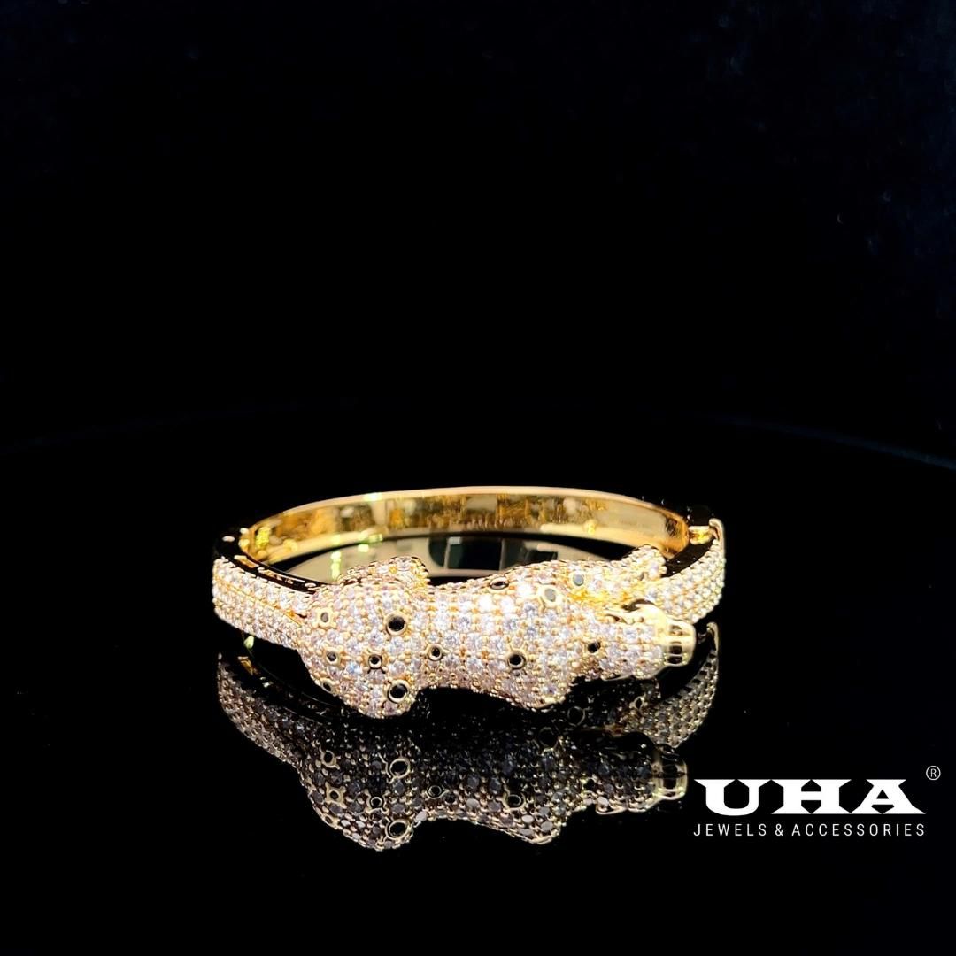 V614 Vòng tay nữ thiết kế sang trọng đính đá cz cao cấp sáng lấp lánh UHA Phụ Kiện