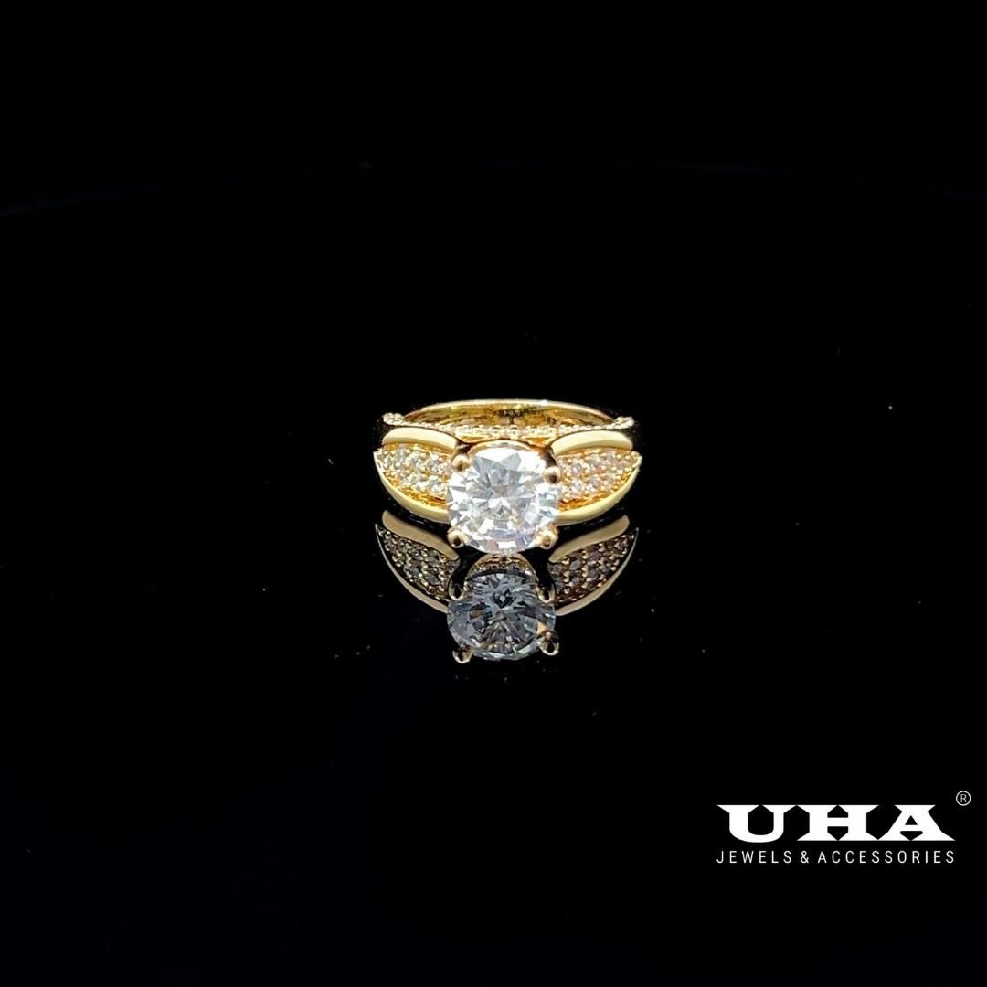 N1240 Nhẫn nữ đính đá CZ cao cấp thiết kế tinh tế trẻ trung cá tính UHA