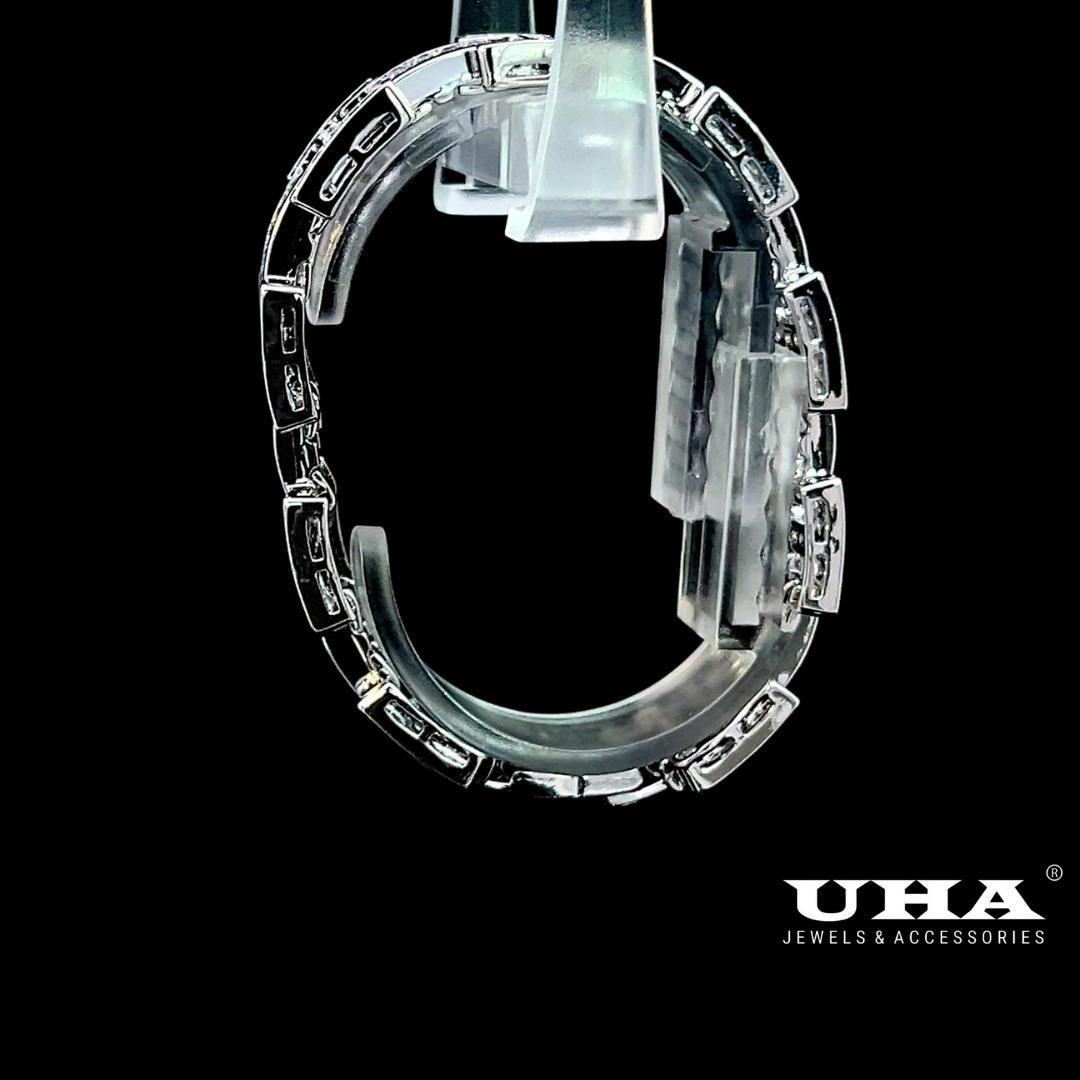 L535 Lắc tay unisex thiết kế sang trọng, đính đá bagutte cao cấp Phụ Kiện