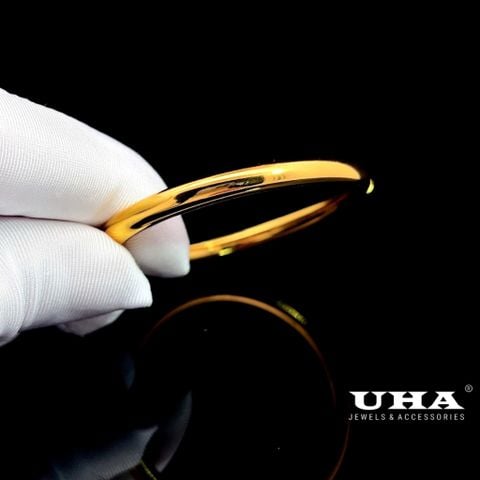 Vòng Bọng 03 trơn có khóa - Trơn Mạ Vàng 18K Siều Bền Màu- GỒM 1 CHIẾC