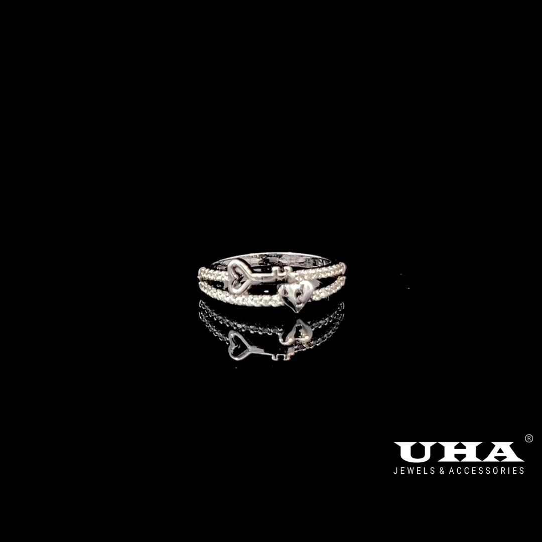 N1246 Nhẫn nữ đính đá CZ cao cấp thiết kế tinh tế nhẹ nhàng cá tính UHA