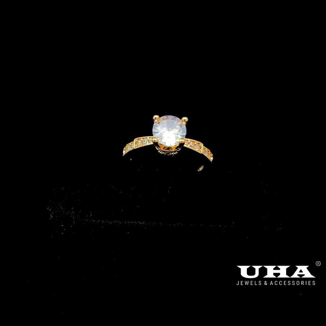 N955 Nhẫn nữ đính đá CZ cao cấp sáng lấp lánh UHA Women