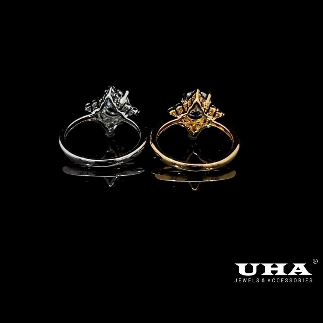 N1252 Nhẫn nữ đính đá CZ cao cấp thiết ké tinh tế trẻ trung UHA