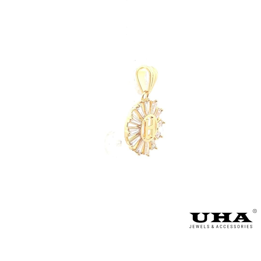 M1361 Mặt và Dây chuyền thiết kế chữ H trẻ trung UHA Women Voi