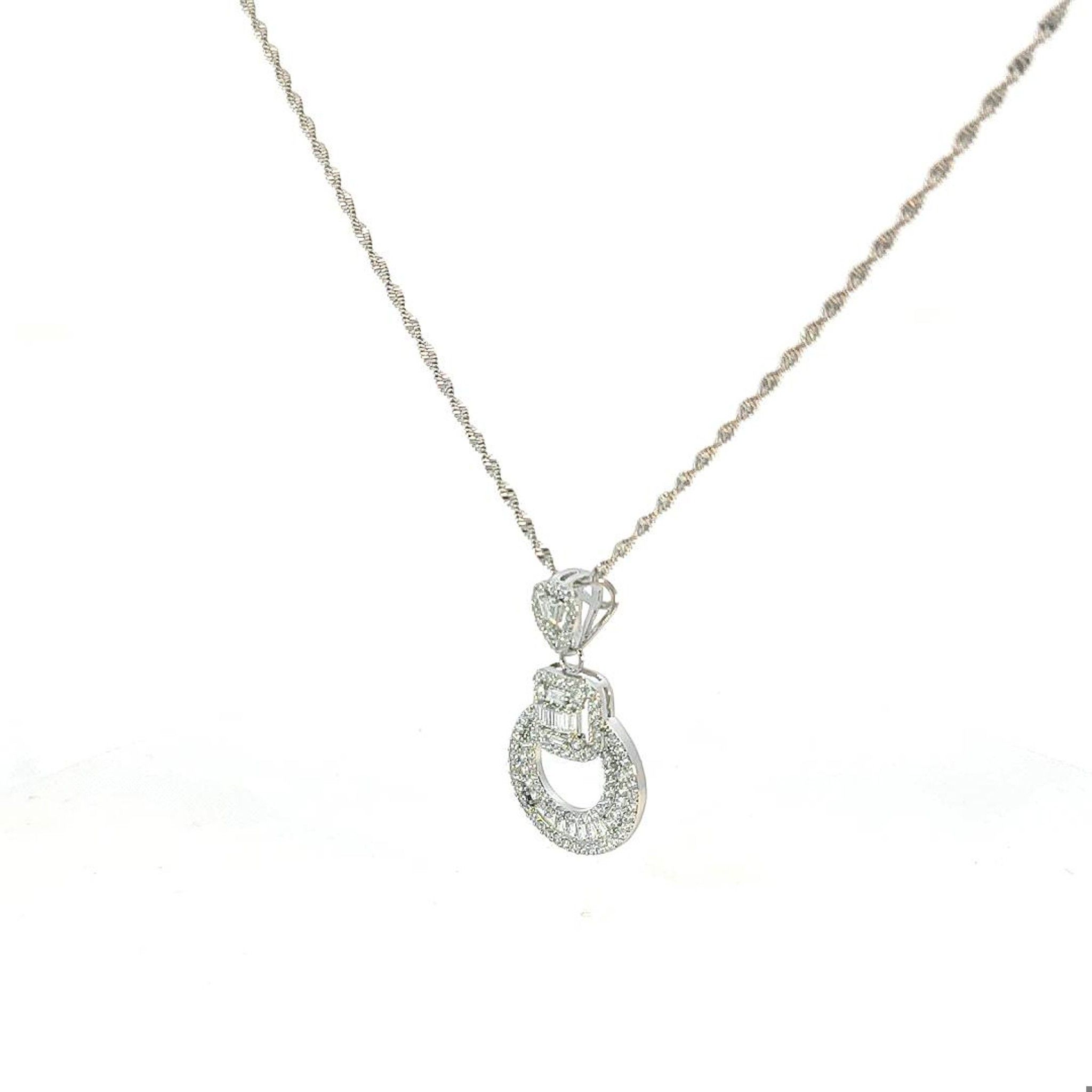 M1539 - Mặt kèm dây chuyền nữ mạ vàng kiểu dáng sang trọng Women