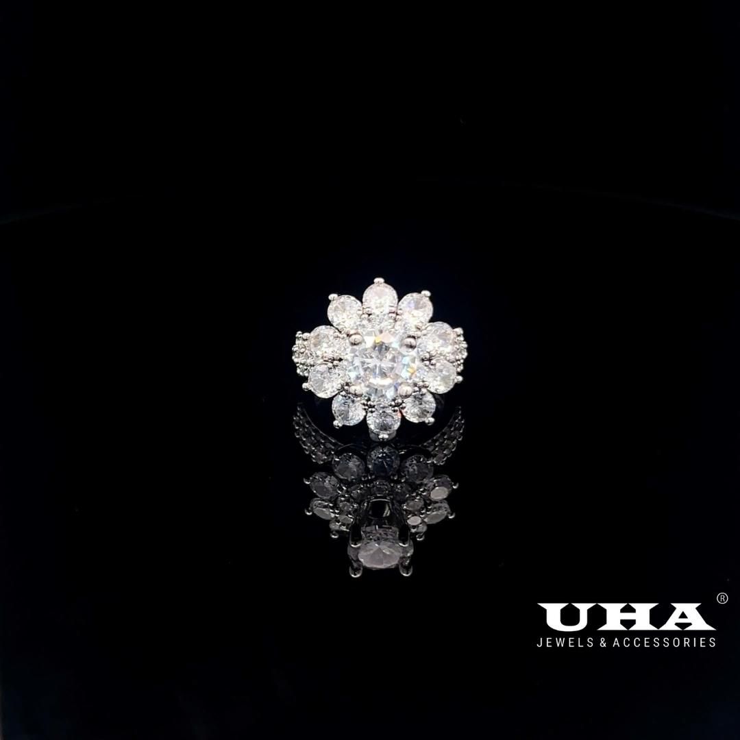 Nhẫn nữ N1234 đính đá CZ cao cấp sáng lấp lánh UHA Women