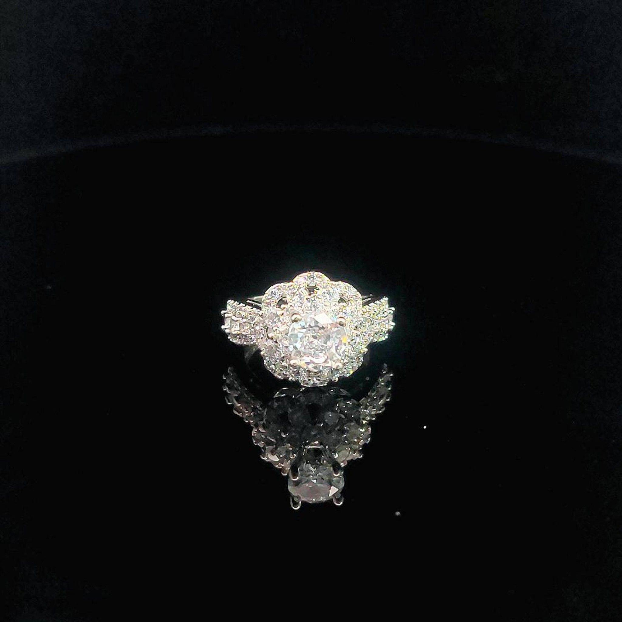 N717 nhẫn nữ đính đá CZ cao cấp sáng lấp lánh