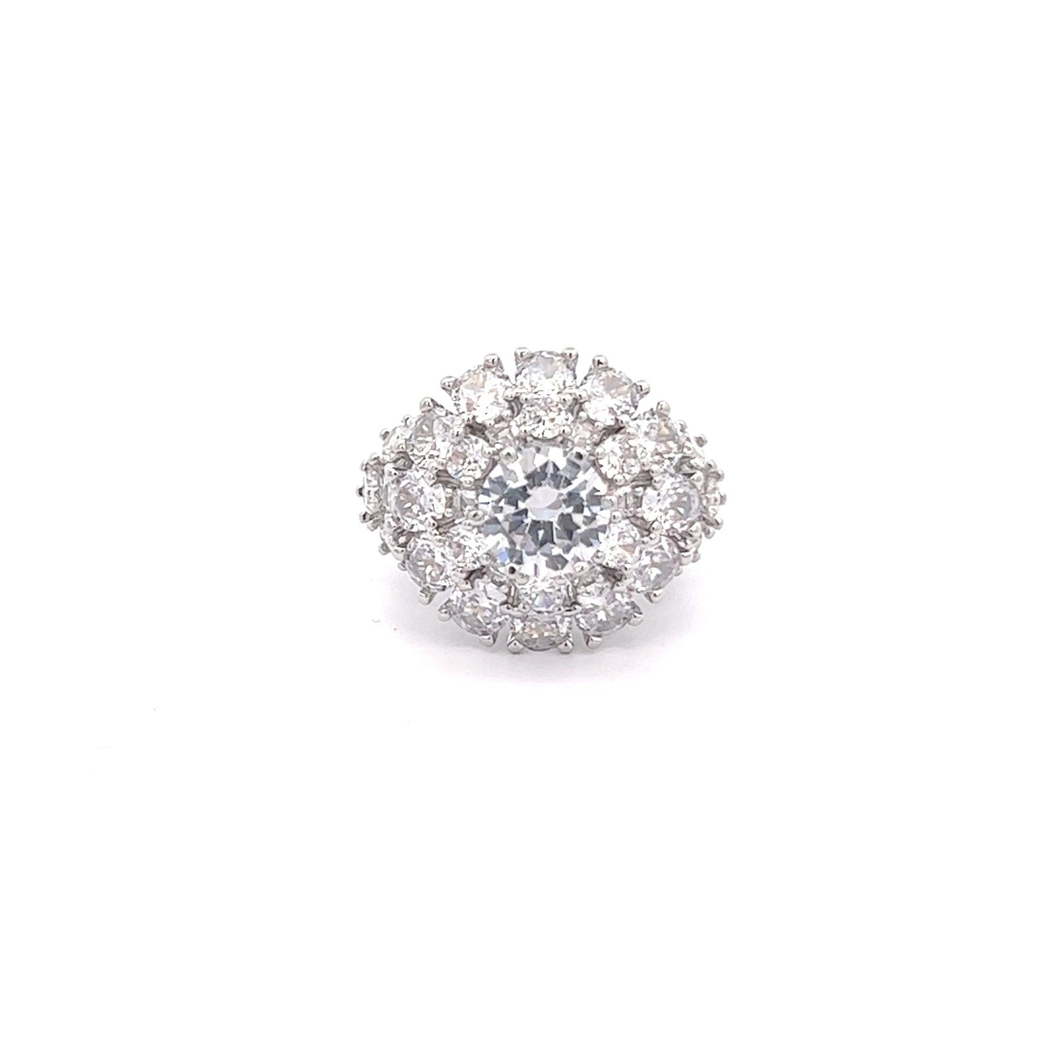 N563 Nhẫn nữ đính đá CZ cao cấp sáng lấp lánh UHA Women