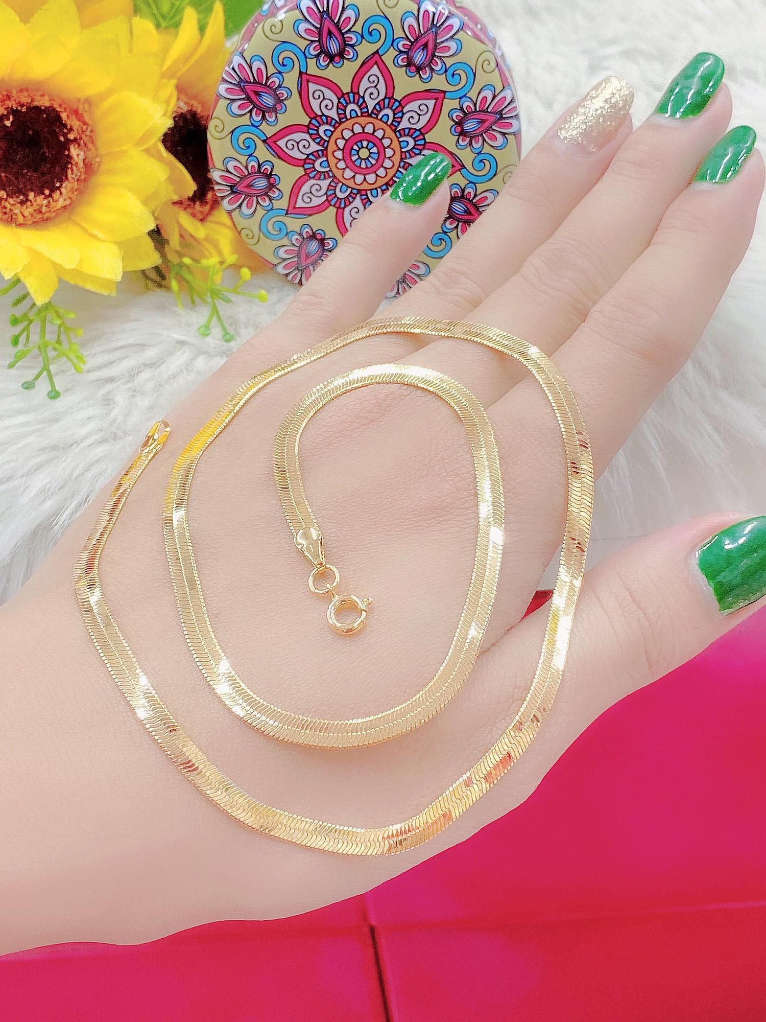 Dây chuyền nam nữ bản dẹp DCBD  cao cấp UHA 148- Women (GỒM 1 DÂY)-