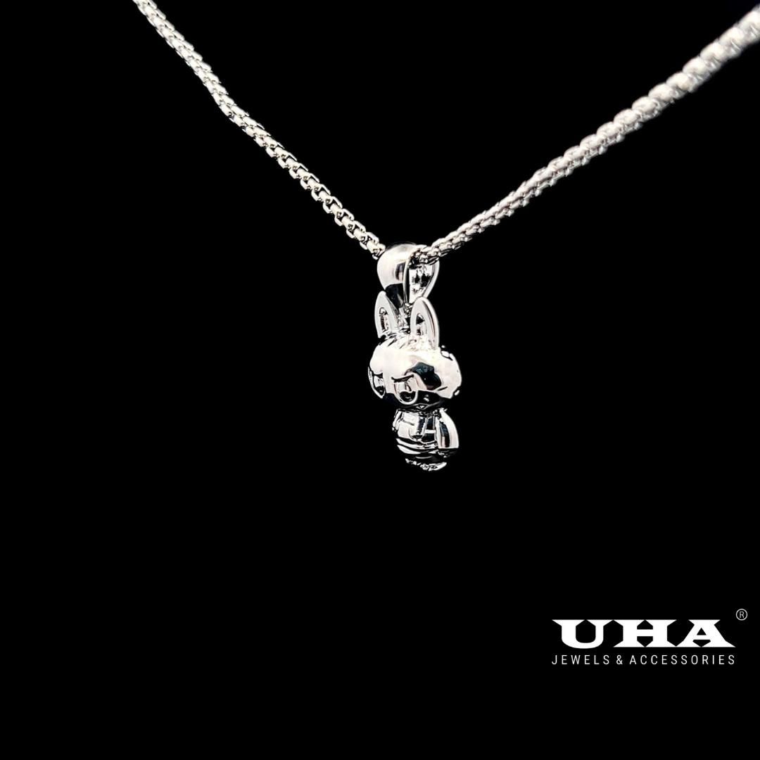 M1646 Mặt và Dây chuyền LBB cao cấp thiết kế unisex cá tính UHA