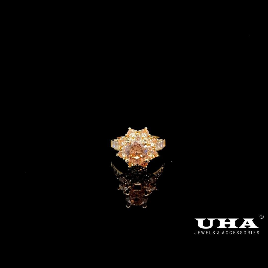 N1288 Nhẫn nữ đính đá màu phong thủy kết hợp cùng đá bagutte cao cấp snags lấp lánh