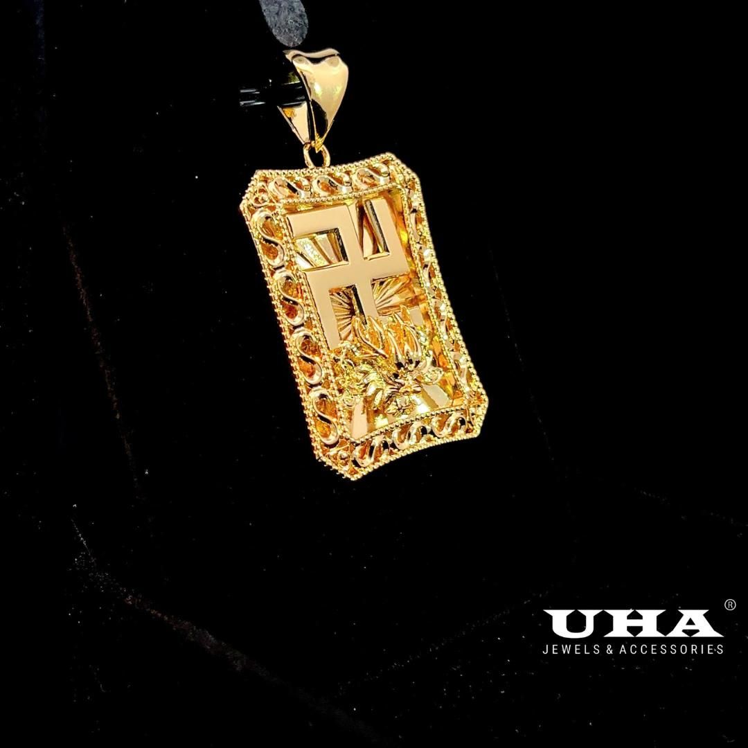 M1666 Mặt và dây chuyền nam thiết kế sang trọng quý phái UHA