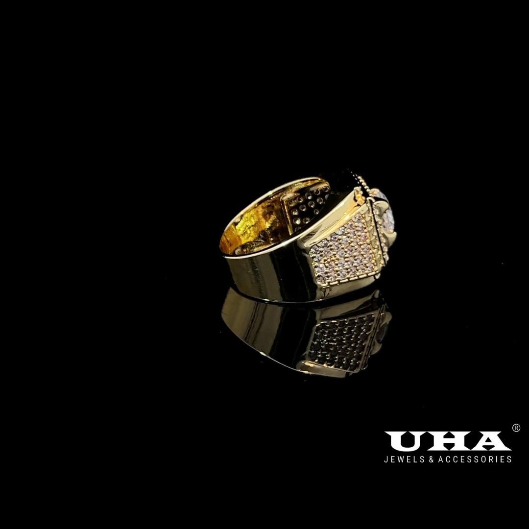 N350 Nhẫn nam phong thủy mạ vàng cao cấp UHA