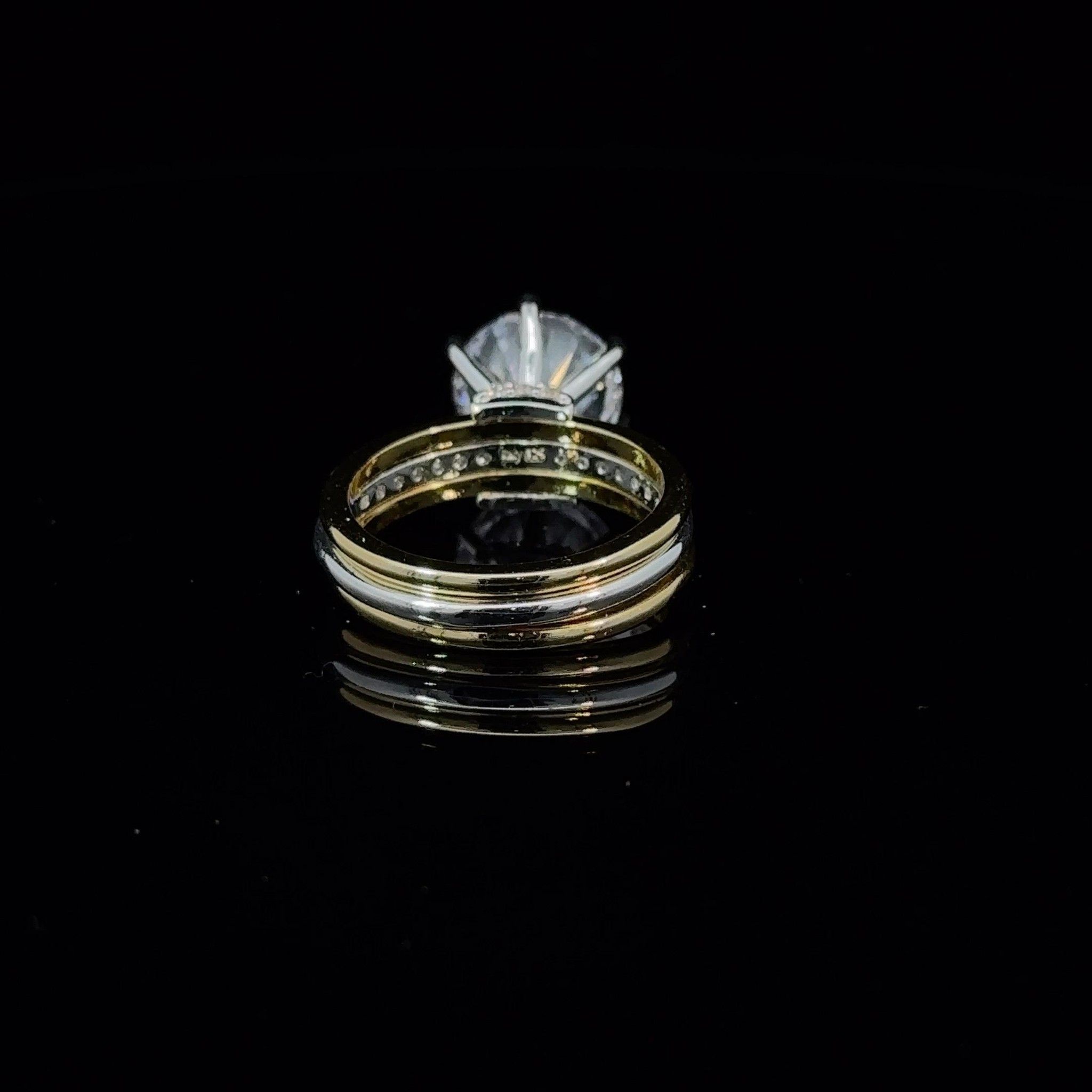 N936 Nhẫn nữ 3trong1 đính da CZ thiết kế đơn giản trẻ trung sang trọng UHA Women