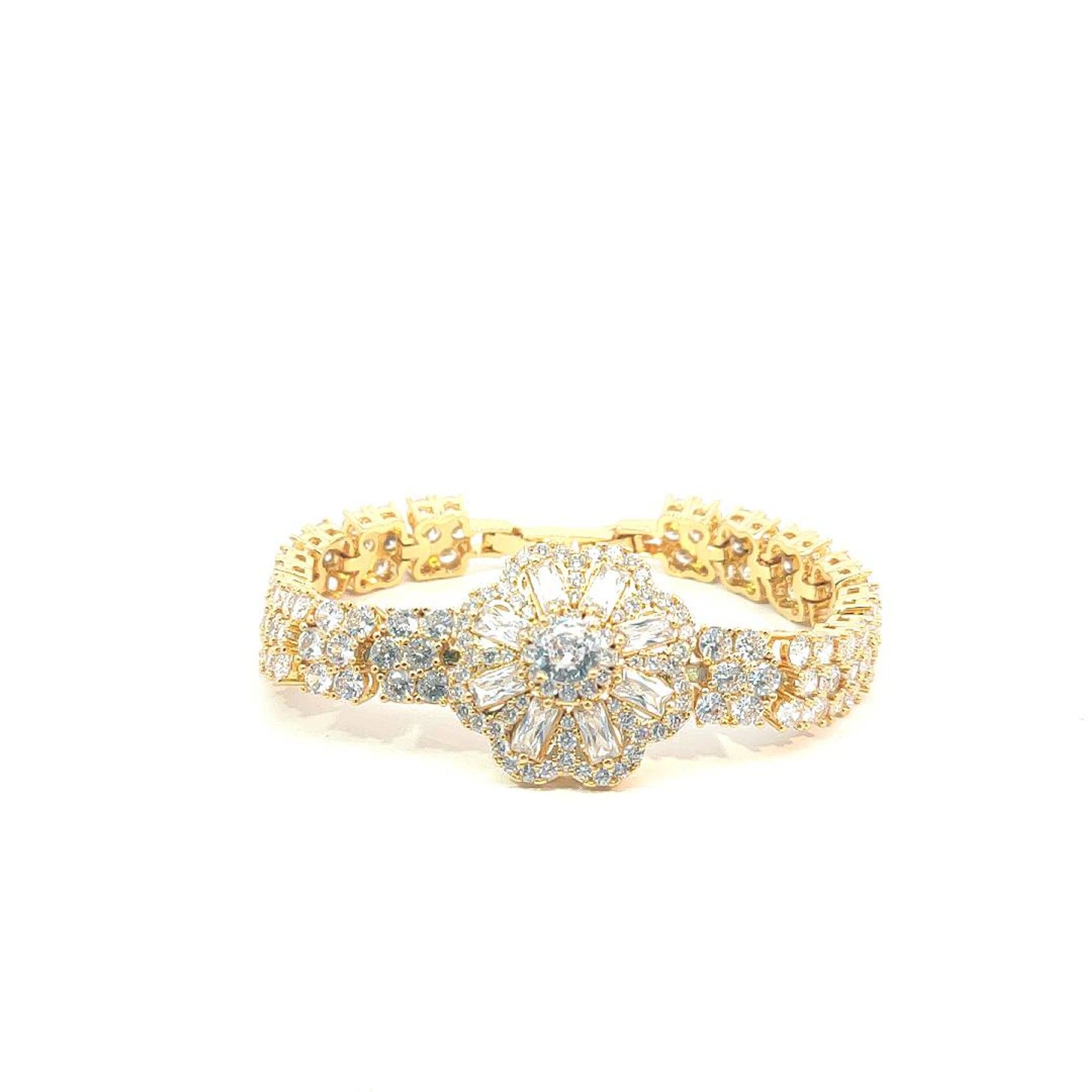 L621 Lắc tay nữ thiết kế tinh tế đính đá CZ cao cấp sáng lấp lánh