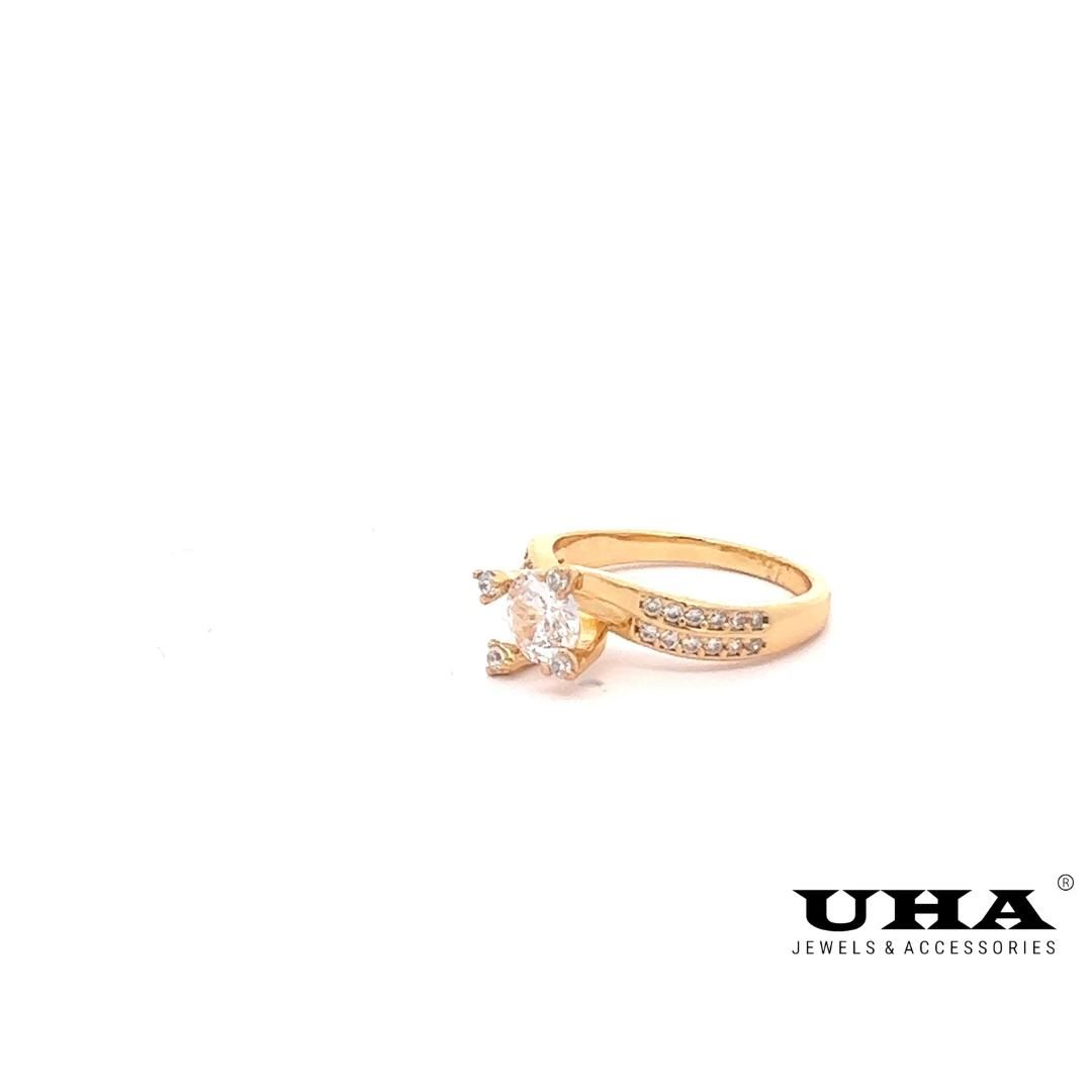 N840 Nhẫn nữ đính xoàn   thiết kế đơn giản thanh lịch