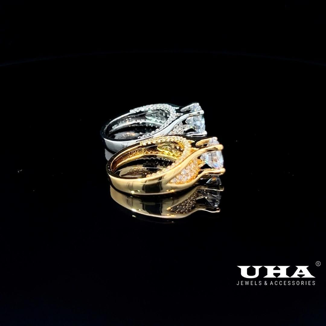 N1240 Nhẫn nữ đính đá CZ cao cấp thiết kế tinh tế trẻ trung cá tính UHA