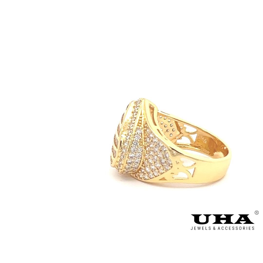 N974 Nhẫn nữ thiết kế hình trái tim trẻ trung sang trọng UHA
