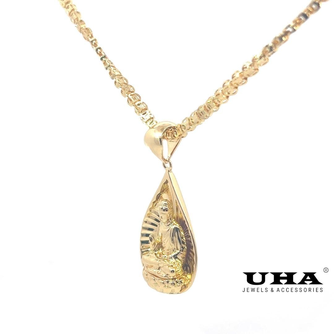 M1616 Mặt và Dây chuyền thiết kế hình phật sang trọng UHA Women