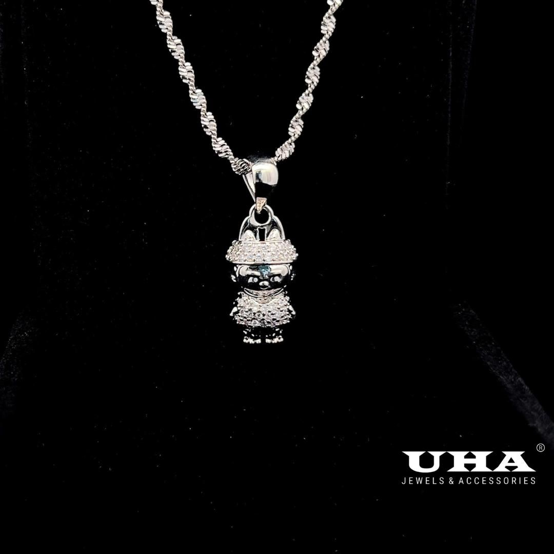 M1651 Mặt và Dây chuyền LBB thiết kế unisex cao cấp UHA