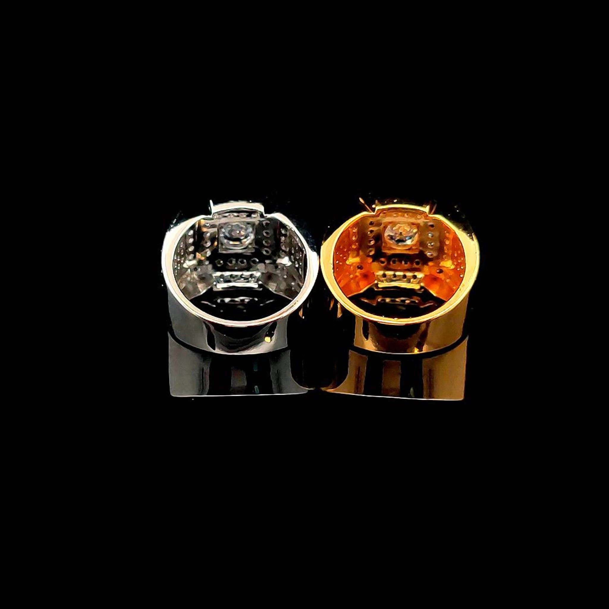 N247 Nhẫn nam mạ đính đá CZ cao cấp bền màu-UHA