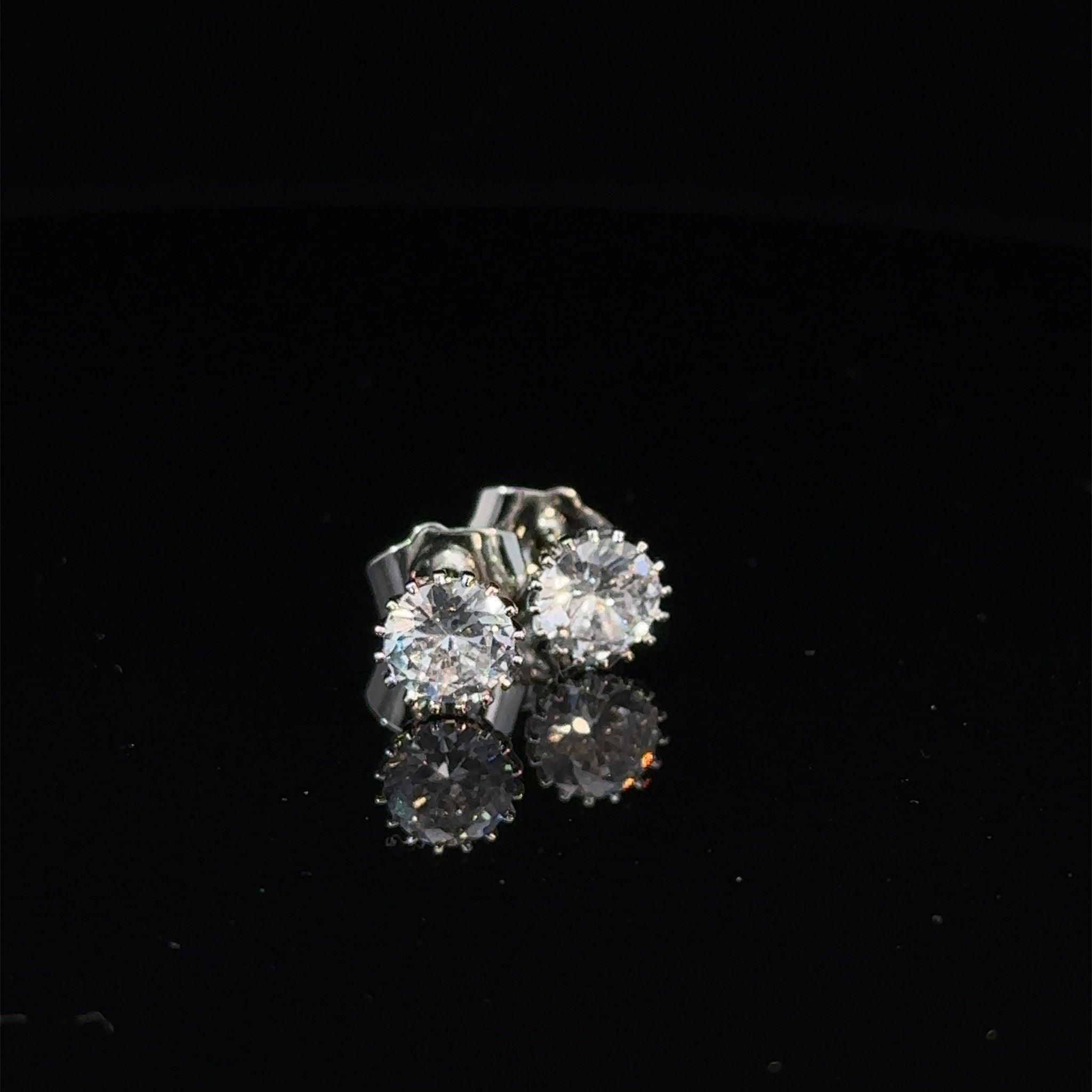 B1545 Bông tai nụ nam nữ đính đá CZ-UHA  (ĐVT: 1 cặp) Khuyên Tai Khuyên Tai