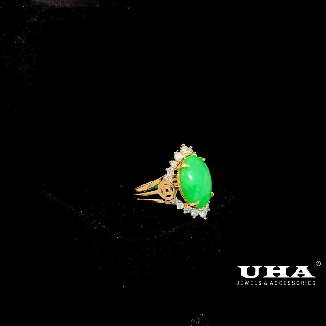 N509 Nhẫn nữ đính đá cẩm thạch sang trọng UHA Women