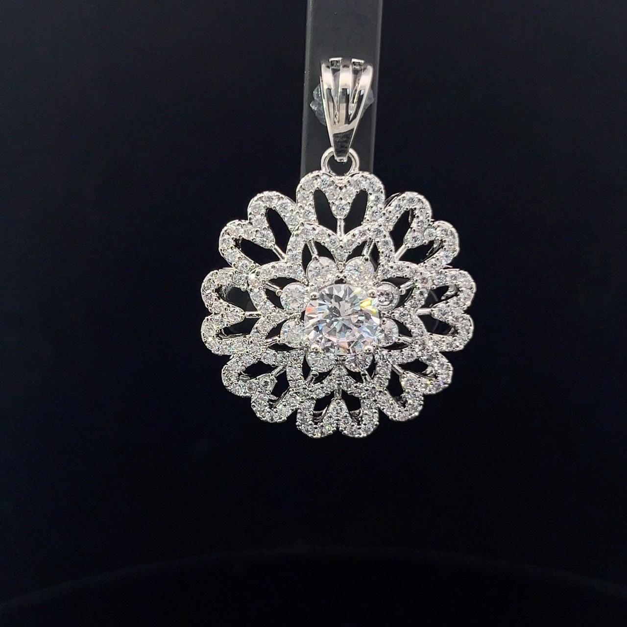 M1602 Mặt và dây chuyền nữ đính đá CZ cao cấp UHA Women Trang Sức Jewelry