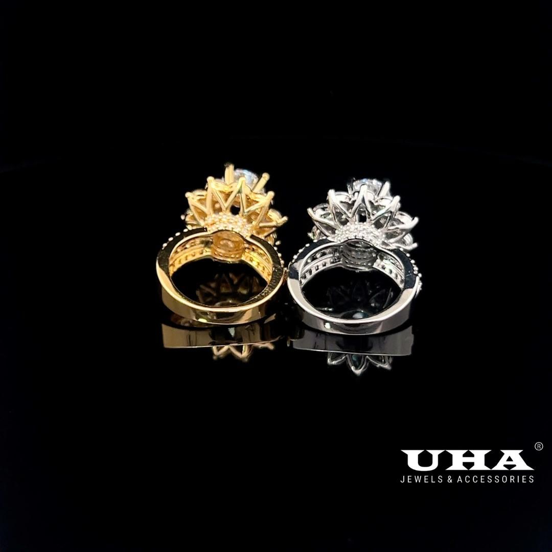 Nhẫn nữ N1234 đính đá CZ cao cấp sáng lấp lánh UHA Women