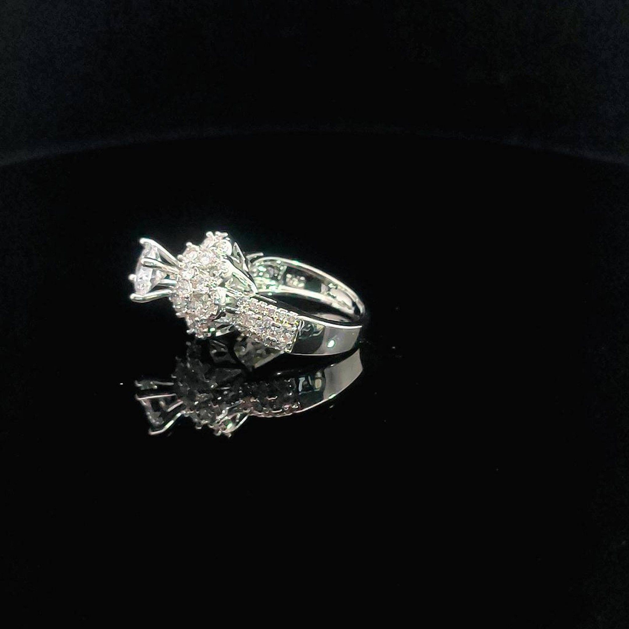 N717 nhẫn nữ đính đá CZ cao cấp sáng lấp lánh