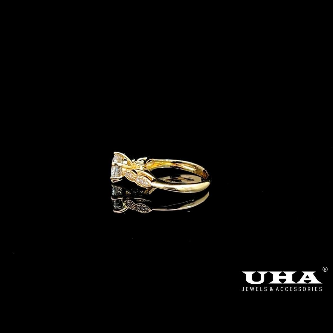 N1270 Nhẫn nữ đính đá CZ cao cấp sáng lấp lánh UHA Women