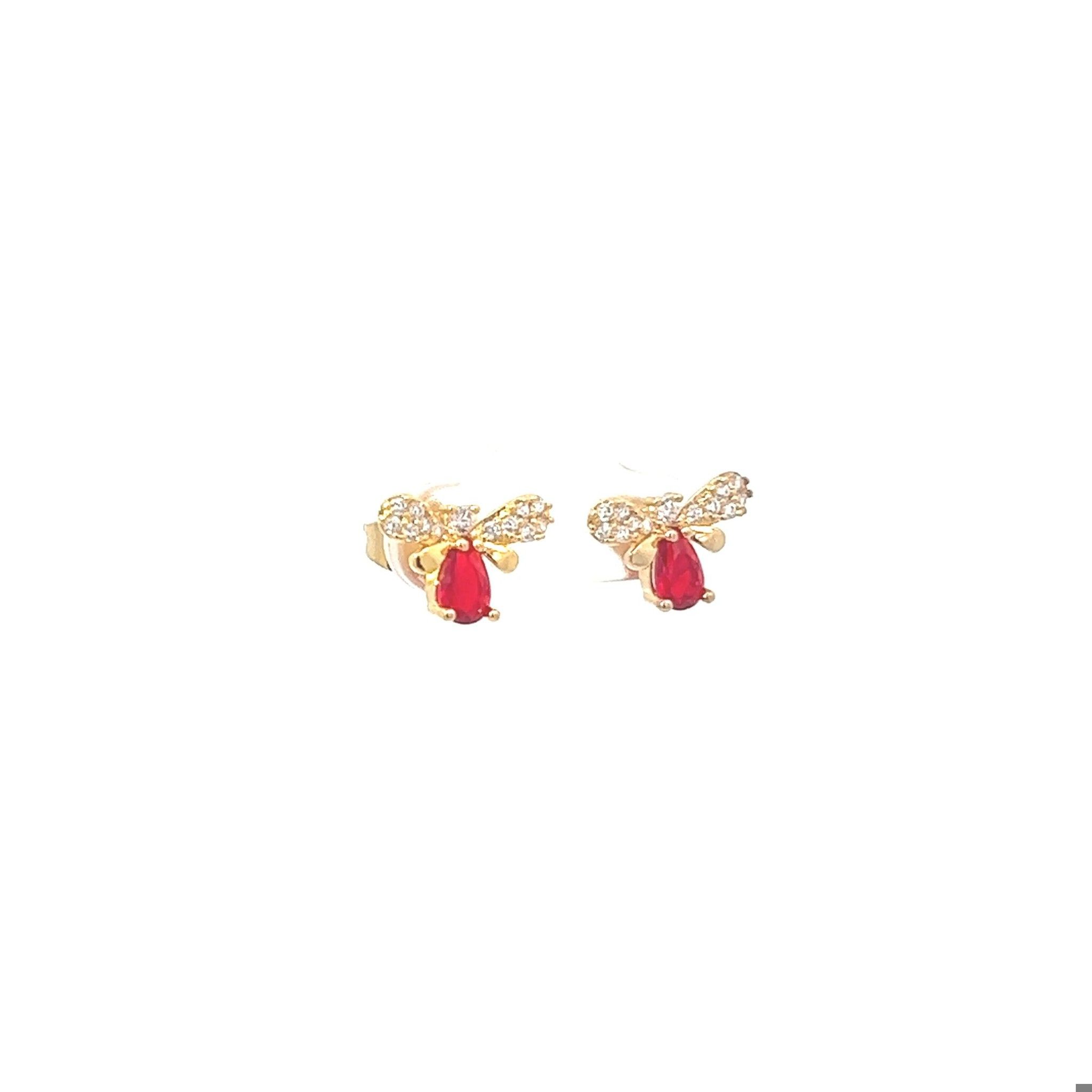 B1254128 Bông tai kiểu dáng đính đá baguette siêu xinh Women Nữ Hoa Tai